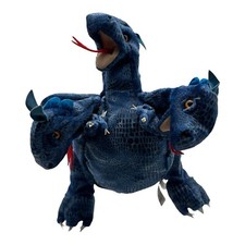 FOLKMANIS 3 Headed Dragon Puppet Blue