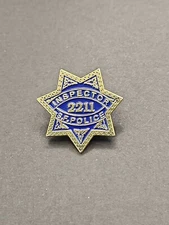 Dirty Harry Movie Prop Badge S.F. Police Inspector 2211 Mini Badge Lapel Pin