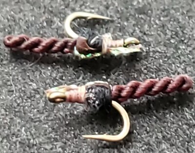 MAYFLY NYMPH SIZE 20 FLY FISHING FLIES MOJO BURGANDY IDYLWILDE FLY COMPANY