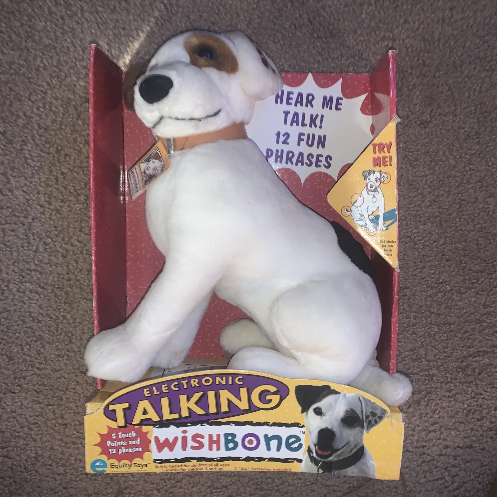 wishbone stuffed dog