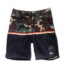 Quiksilver Mens Highline Divide Variable Boardshort Swim Trunk Camo Dryflight 26