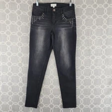Jolt Studded Skinny Black Women's Jeans 27