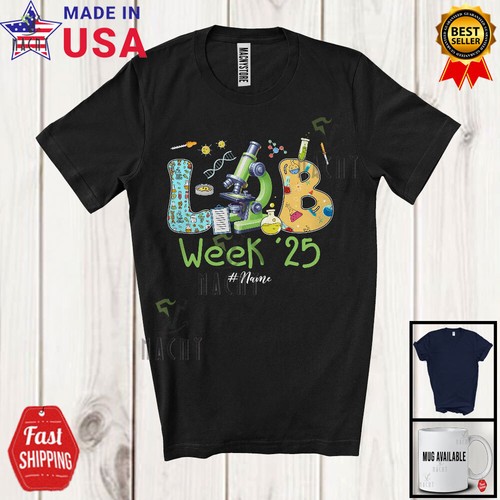 LAB Week 25; Lovely Medical Laboratory; Custom Name Professionals Nurse T-Shirt - 第 1/7 張圖片