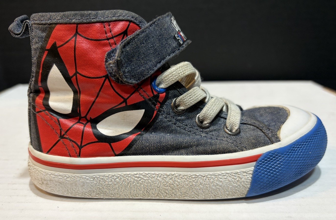 Spiderman Marvel H&M High Top Shoes Size 8c Toddlers Crib thumbnail 13