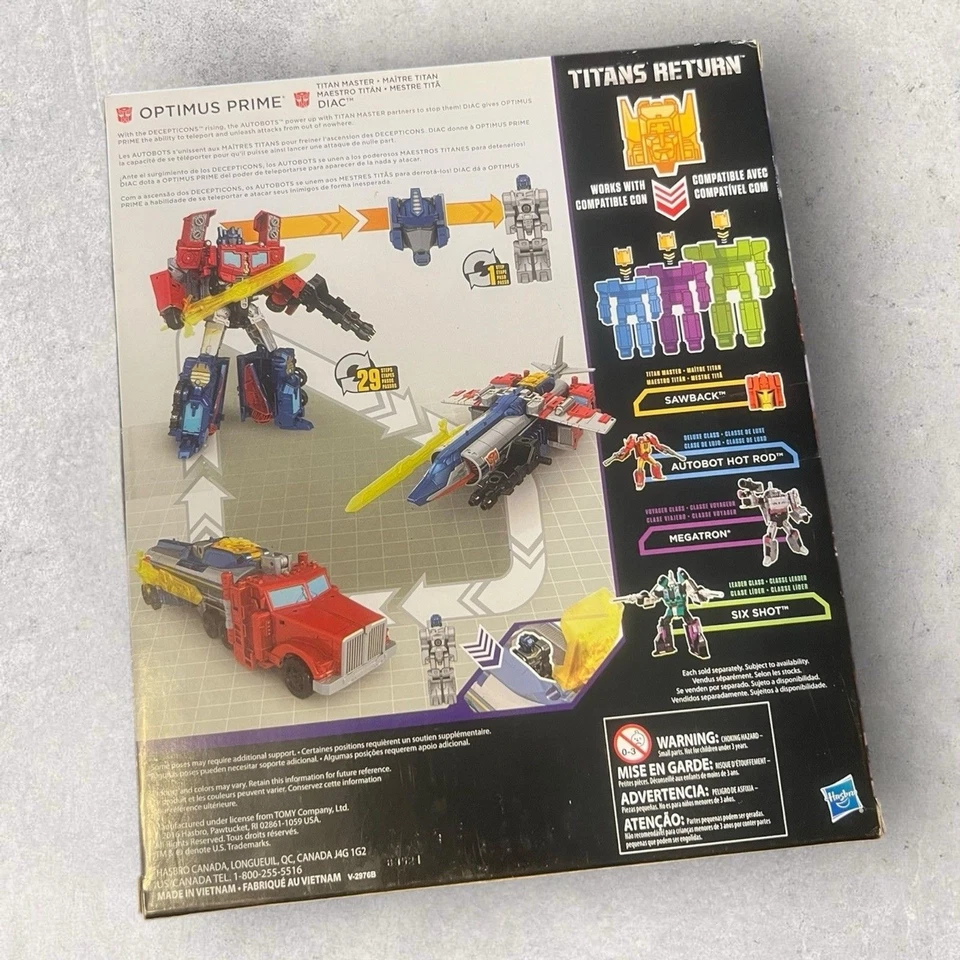 Transformers Titans Return Voyager Class Autobot Diac y Optimus Prime Nuevo Foto 2 de 4
