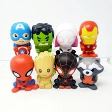 Marvel Squish 'Ums Squishy Characters - Complete Set of 8 NEW Figures! (Bin52)