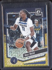 Naz Reid 2023-24 Panini Donruss Optic 192 Black Gold Choice 3/8