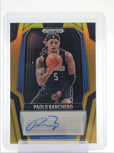 PAOLO BANCHERO 2024-25 PANINI PRIZM BLACK SIGNATURES GOLD AUTO /10 Q5540