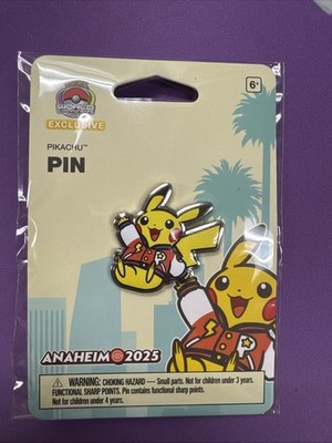 Pokemon World Championships 2025 Anaheim Pikachu Pin Pokemon