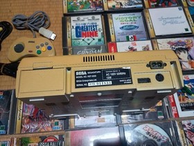 SEGA Saturn White Console HST-0014 Set w Controller + 12 Games Tested Japan