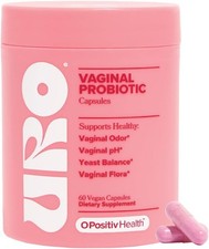URO O Positiv Probiotics 60ct Vaginal pH Balance EXP 11/26 NEW