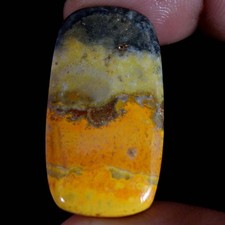 27.90 Cts Natural Bumblebee Jasper Cushion Shape Cabochon Loose Gemstone