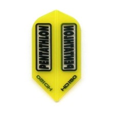 Pentathlon HD150 Yellow Slim 150 Micron Thick Dart Flights - 5 Sets