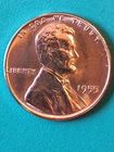 1955-S Lincoln Wheat GEM BRILLIANT RED UNCIRCULATED See Pics Nice Coin