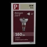 Paulmann 200.11 Halogen GlüHbirne Reflektor R50 28W E14 230V Silber Dimmbar