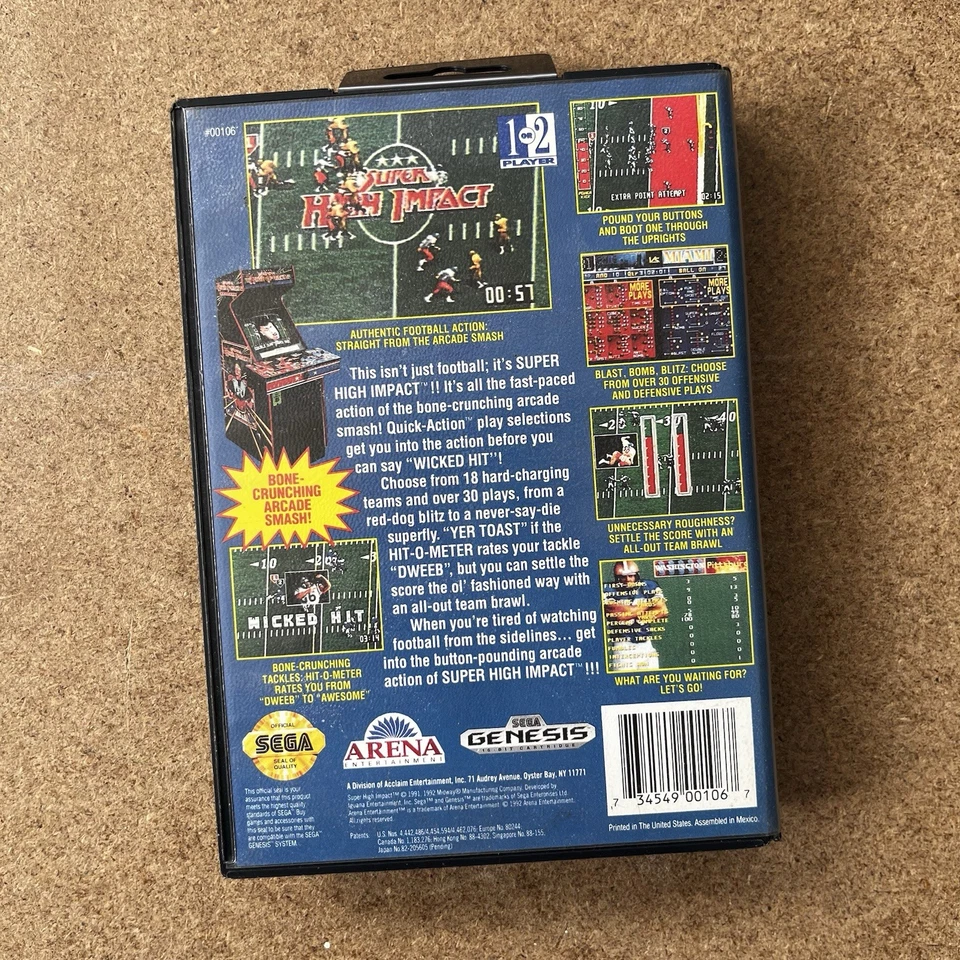 Super High Impact - Sega Genesis / Mega Drive Game*FREE Next Day Post* - Image 3 of 4