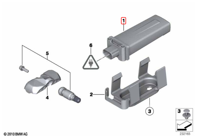 Rolls-Royce Dawn 2017-2023 Tpms sensor