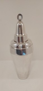 Vintage MCM Gorham Silver Plate Cocktail Shaker Unusual Design