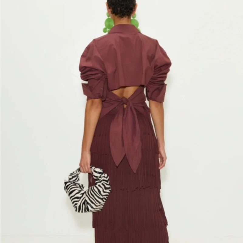 knee length dresses for ladies Inna Poplin Maxi Dress In Black/White Stripe  Simon Miller