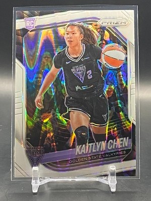 2025 Panini Prizm WNBA Kaitlyn Chen Rookie White Seismic #100 Valkyries RC