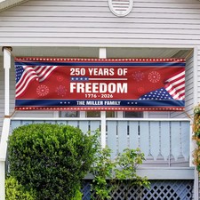 Personalized USA 250th Anniversary Banner