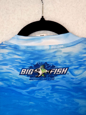 ANGLER  ''Big fish'' Fishing shirt. XL'' UV ''PRO. Snook & Redfish. FT.M.BCH