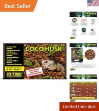 Coco Husk Brick 8 QT - Natural Coconut Fiber Substrate for Reptiles  Amphibians