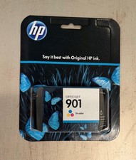 Genuine HP 901 Tri-color Ink Cartridge New Unopened Exp Feb 2014