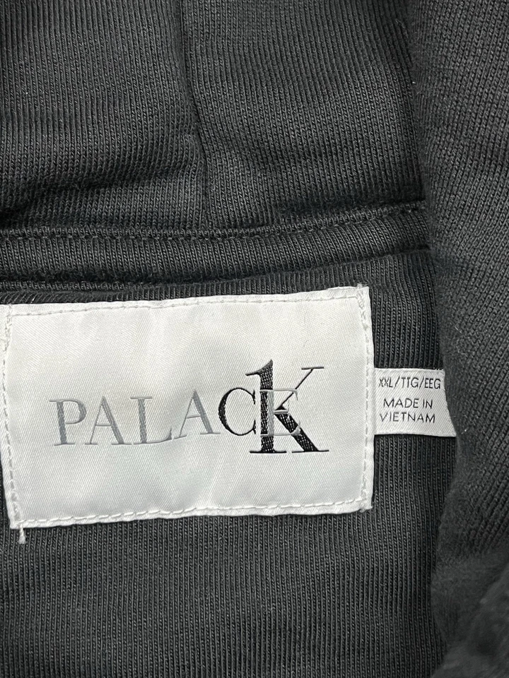 Palace X Calvin Klein Tri-Ferg sudadera con capucha negra para hombre talla XXL Foto 3 de 4