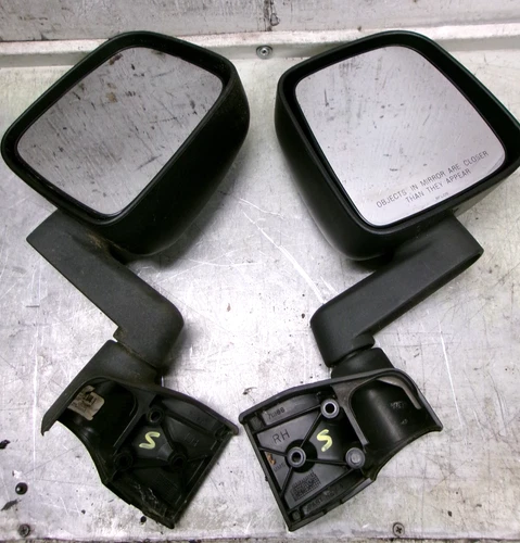 76-06 Jeep Wrangler CJ YJ TJ Driver Passenger Exterior Door Mirror Set FREESHIPS