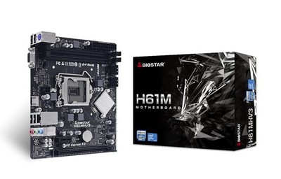 Biostar H61MHV3 Motherboard Intel  H61 LGA 1155 (Socket H2) Micro ATX