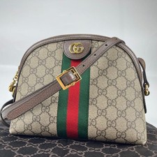 Borsa a tracolla Gucci Ophidia GG tela linea sherry marrone autentica Giappone