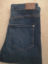 NEW RIVER ISLAND Indigo High Waist Skinny Jeans Super Stretch sz 10