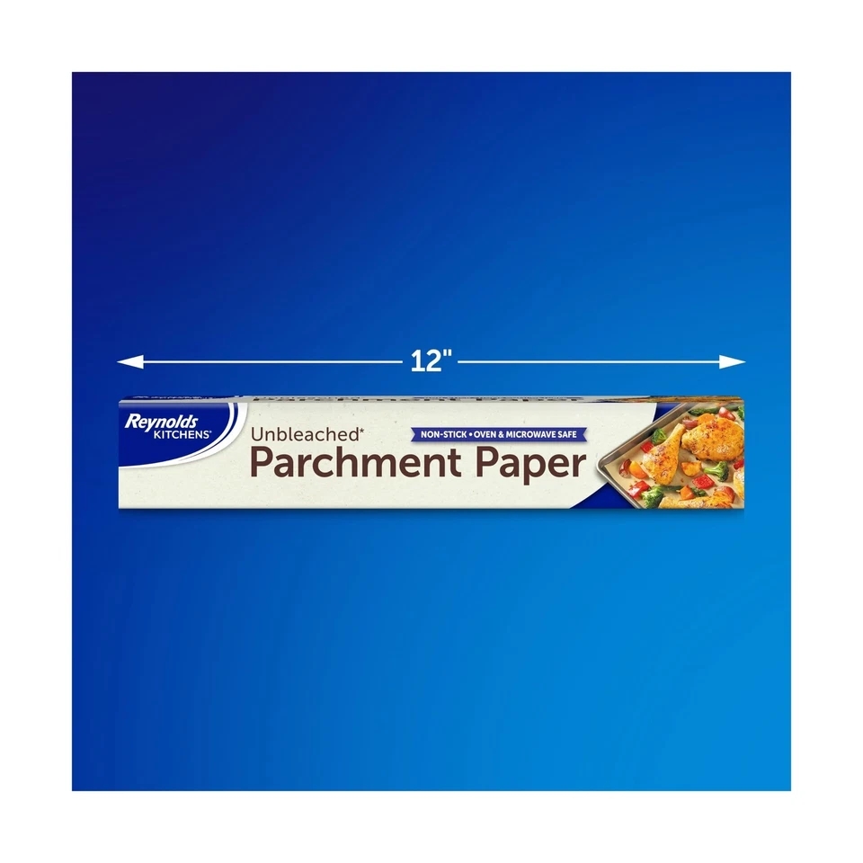 Rollo de papel pergamino sin blanquear para cocinas Reynolds, papel pergamino antiadherente... Foto 2 de 4