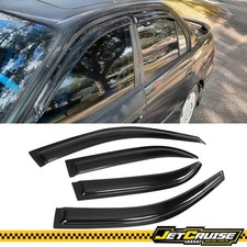Fits 93-97 Toyota Corolla Acrylic Tape On Window Visors Rain Sun Guard 4pc Set