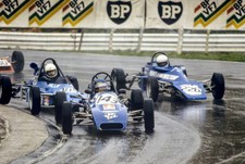 Julian Bailey Lola T540E Minister leads Willie Moore Royale RP26 A- Old Photo