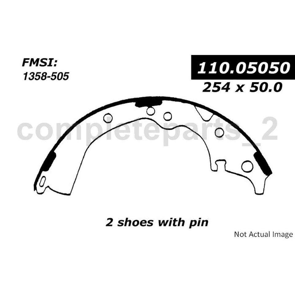 Kit de 2 herrajes de freno de tambor trasero para Toyota Previa 1991 1992 1993 Foto 4 de 4
