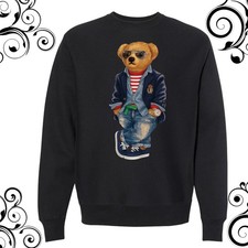 Winter Style teddy bear sweatshirt, Graphic teddy bear shirt, Unisex sweatshirt