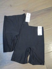2 PAIRS CHANTELLE SOFT STRETCH HIGH WAIST MID-THIGH SHORTS PANTIES ONE SIZE
