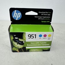 HP 951 Tri-Color Ink Cartridges - Cyan Magenta Yellow CR314FN - EXP JUNE 2026