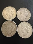 Lot of 4 1923 D Peace Dollars