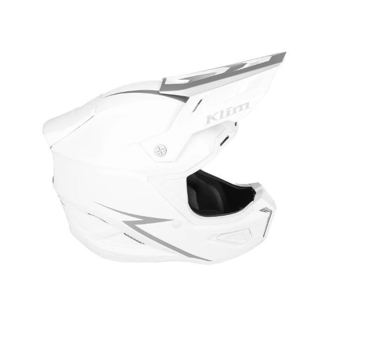 Cascos de moto de nieve Klim unisex para adultos T1 Freeride EC Off Trail - blanco mate liso Foto 4 de 4