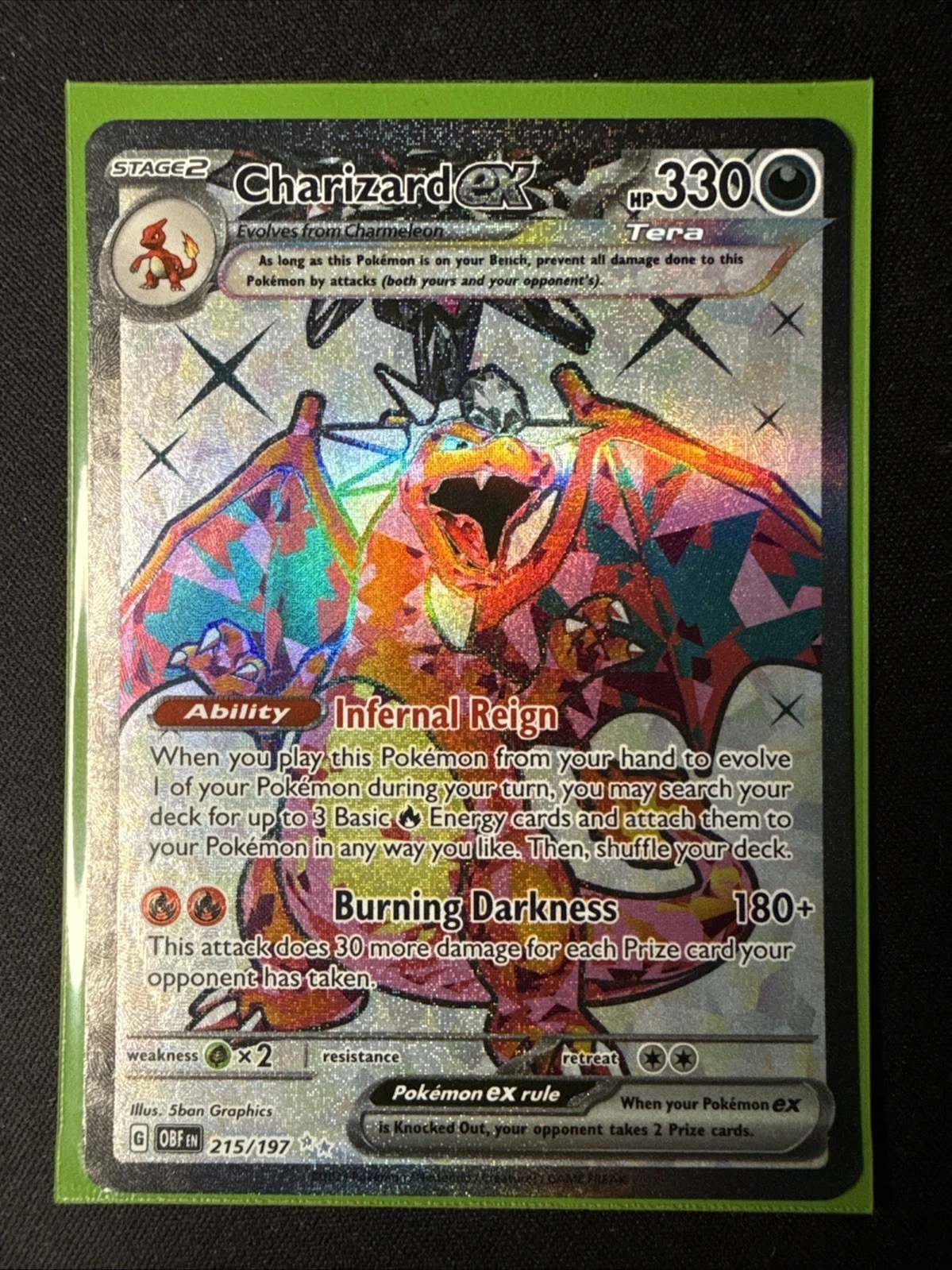 Charizard ex 215/197 SV03: Obsidian Flames Holo