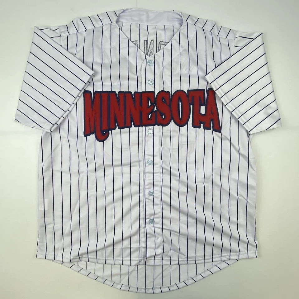 Autographed/Signed JUSTIN MORNEAU Minnesota Pinstripe Baseball Jersey JSA COA - Image 4 of 4