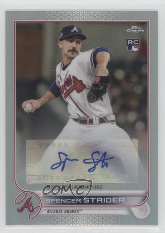 2022 Topps Chrome Update Auto Spencer Strider #AC-SST Rookie Auto RC
