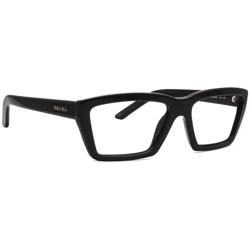 Lunettes de soleil femme Prada monture seule SPR 04V 1AB 5O0 noir papillon Italie 57 mm