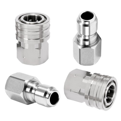 #ad Pressure Washer Adapter 2 Sets 3 8 Inch Quick Connect Fittings Stainless St... $18.66