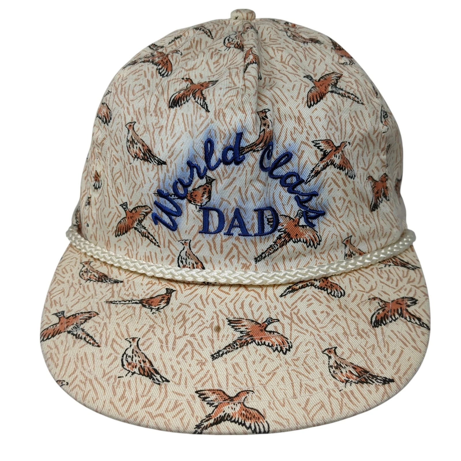World Class Dad Snapback Rope Hat Multicolor One Size All Over Print