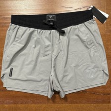 Takedown Intensity Training Shorts Men XL 5" Gray MMA Fight Workout Gym Athletic