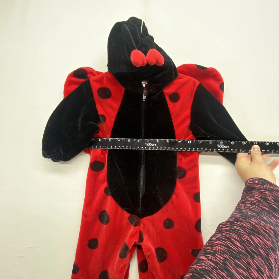 Miniwear 12 Months Red & Black Ladybug Hooded Halloween Costume - Image 4 of 4